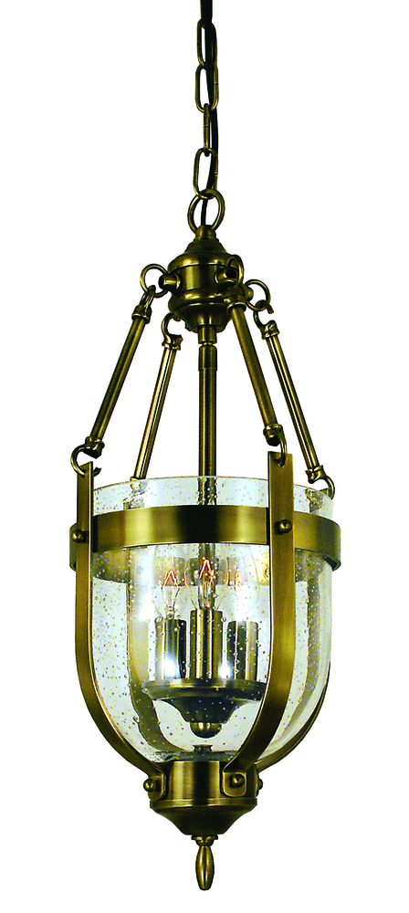 3-Light Brushed Nickel Hannover Mini-Chandelier