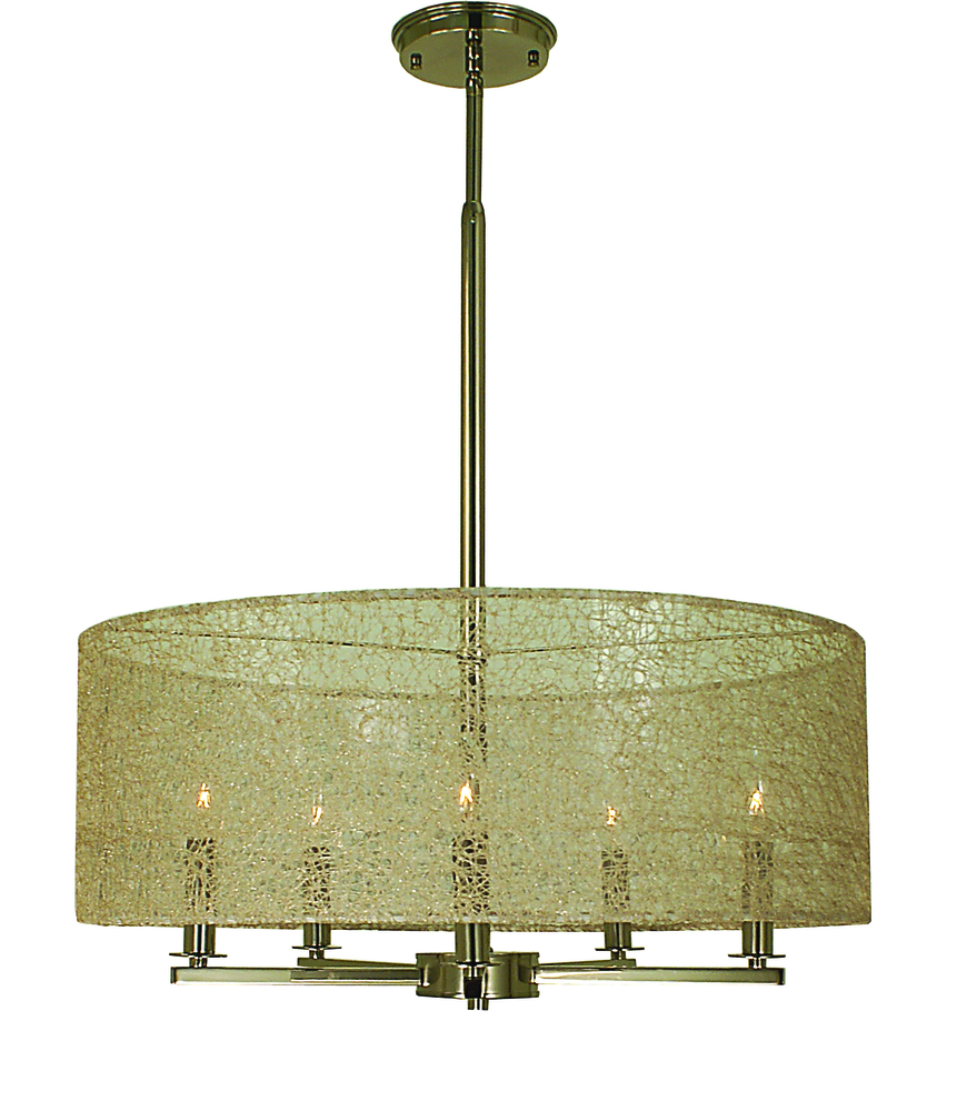 5-Light Mahogany Bronze Chloe Dining Chandelier