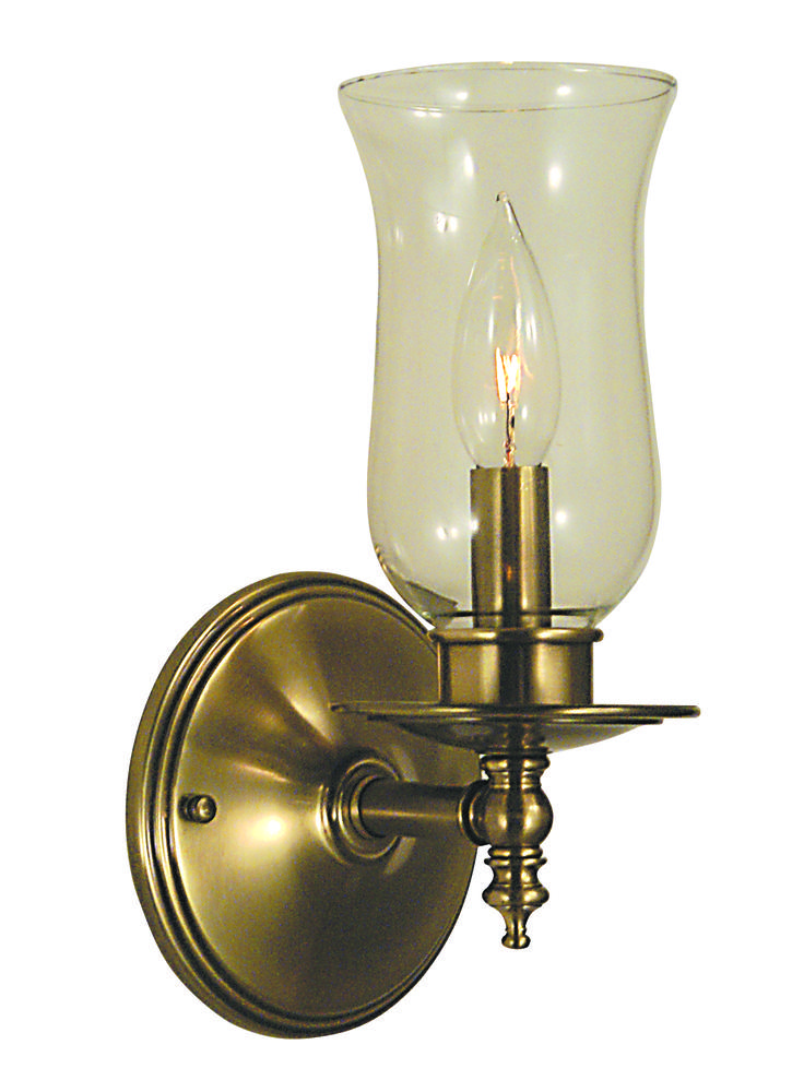 1-Light Polished Brass Sheraton Sconce