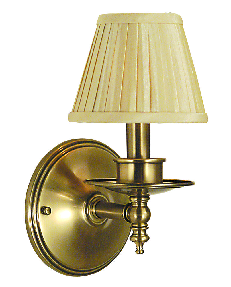 1-Light Antique Brass Sheraton Sconce