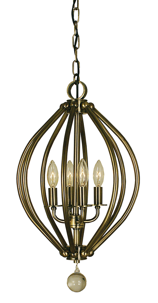 4-Light Brushed Nickel Chandelier