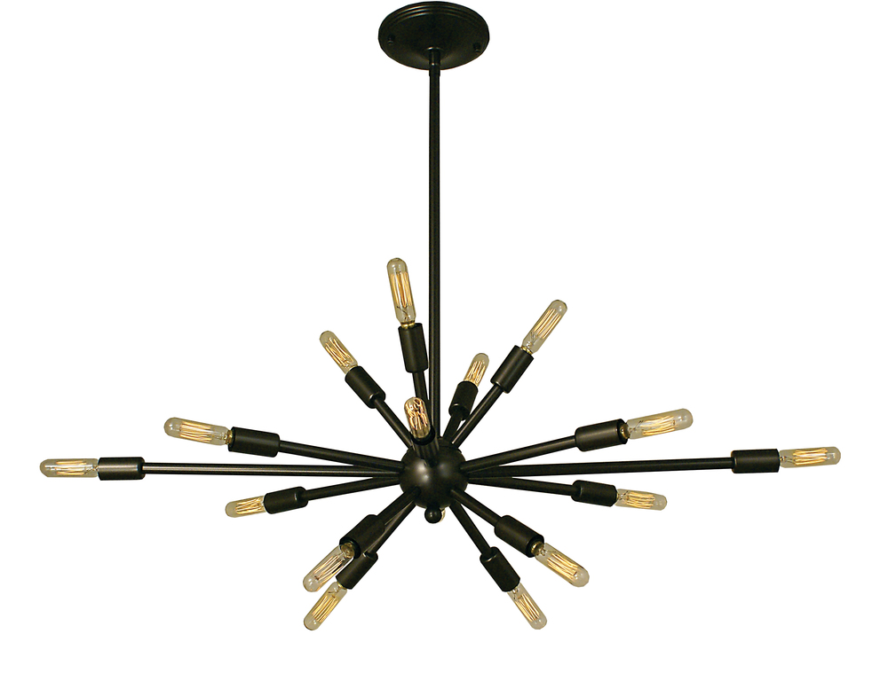 16-Light Polished Nickel Simone Chandelier