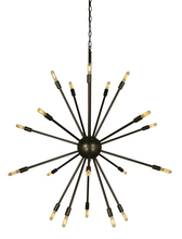 Framburg 4398 AB - 24-Light Antique Brass Simone Chandelier