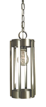 Framburg 4661 PN/MBLACK - 1-Light Polished Nickel/Matte Black Pantheon Pendant