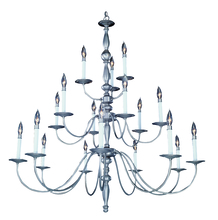 Framburg 7918 SP - 18-Light Satin Pewter Jamestown Foyer Chandelier