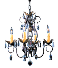 Framburg 9904 MB - 4-Light Mahogany Bronze Liebestraum Mini Chandelier