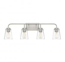 Savoy House Meridian M80045BN - 4-Light Bathroom Vanity Light in Brushed Nickel