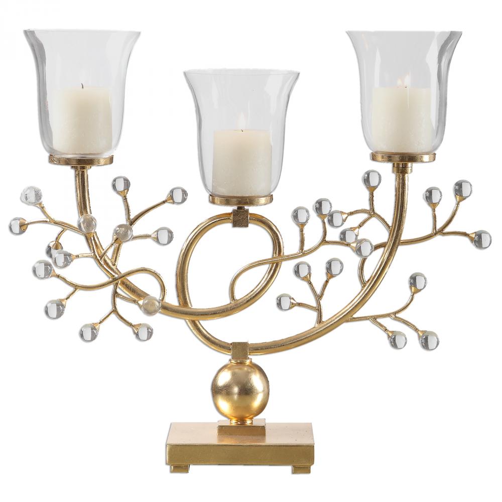 Uttermost Bede Metallic Gold Candelabra