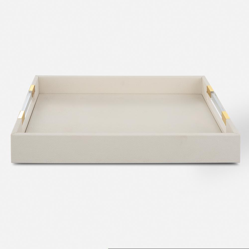 Wessex White Shagreen Tray