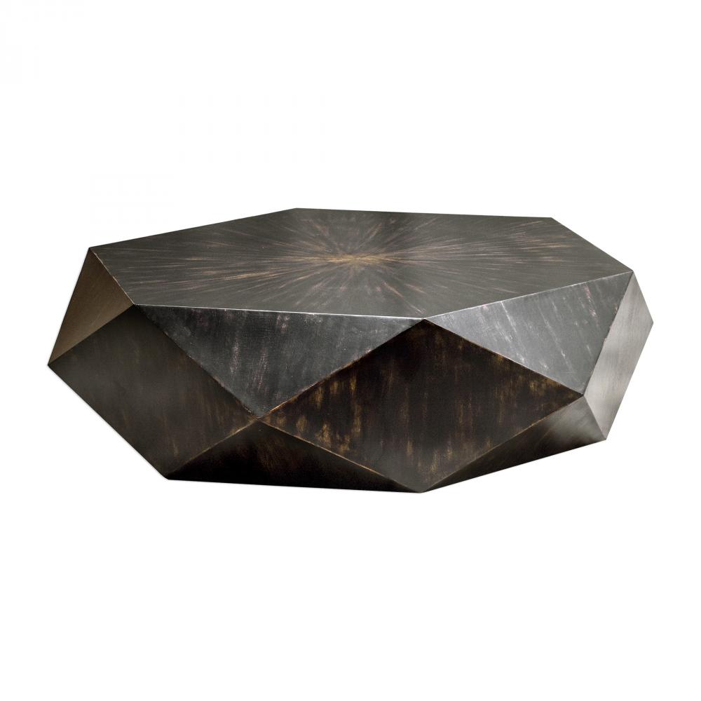 Uttermost Volker Worn Black Coffee Table