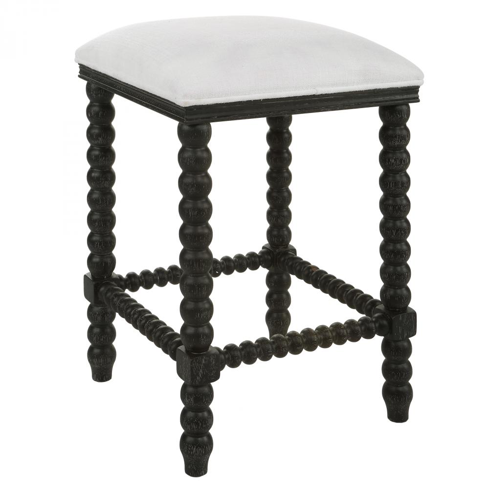 Pryce Black Backless Counter Stool