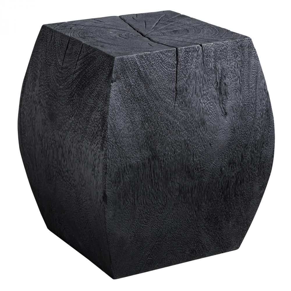 Grove Black Wooden Accent Stool