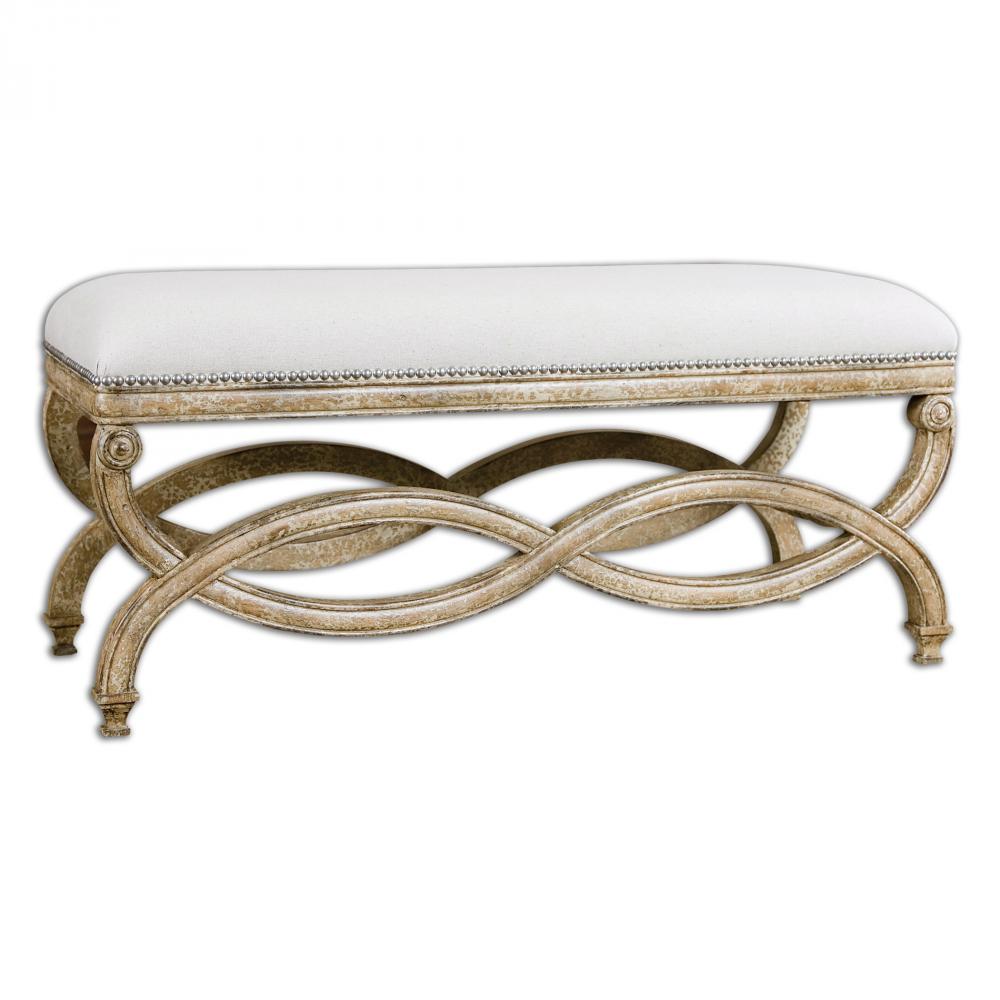 Uttermost Karline Natural Linen Bench