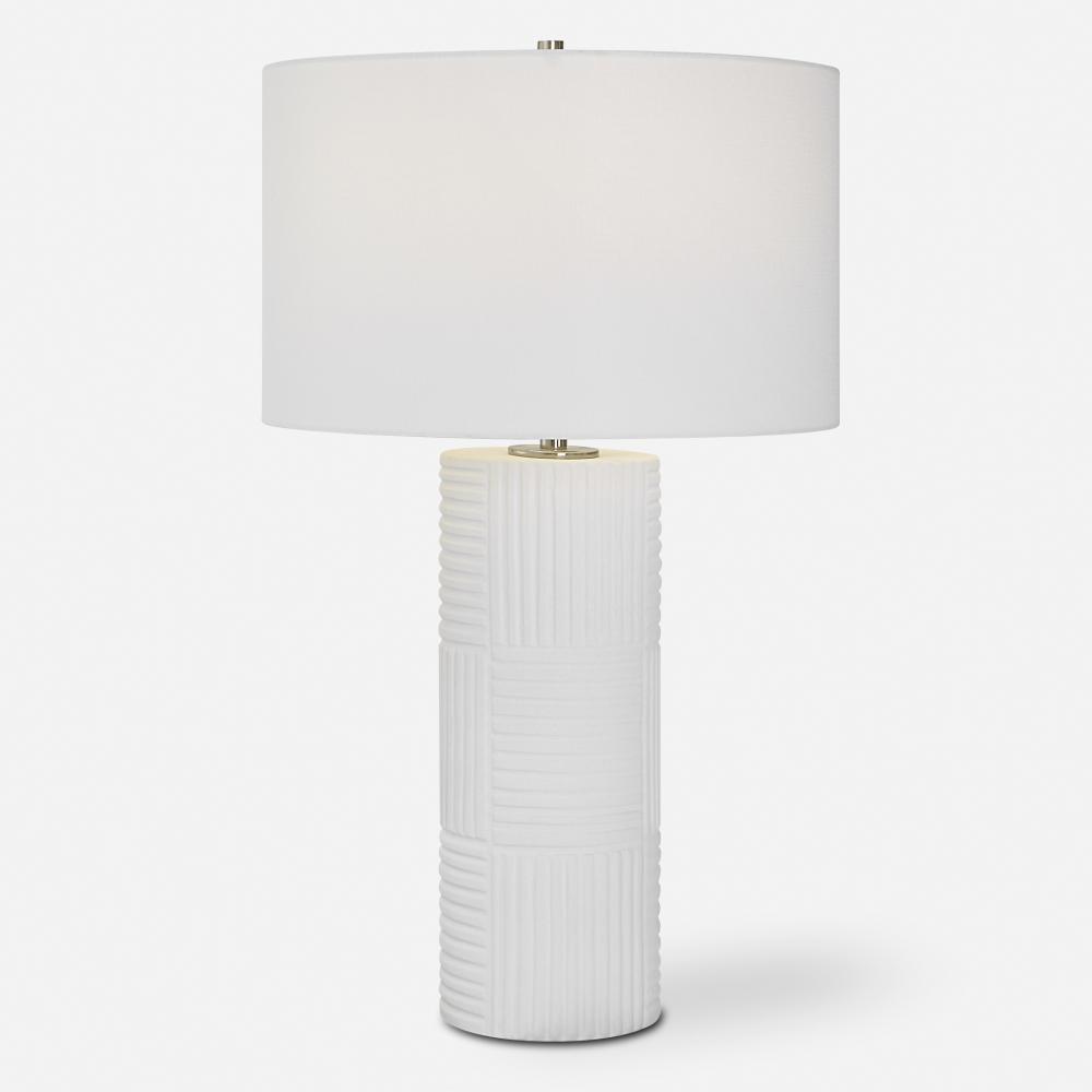 Uttermost Patchwork White Table Lamp