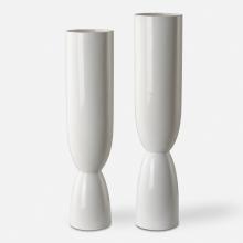 Uttermost 18138 - Uttermost Kimist White Vases, S/2