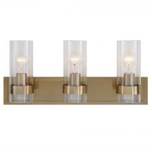 Uttermost 22870 - Cardiff Antique Brass 3 Light Vanity