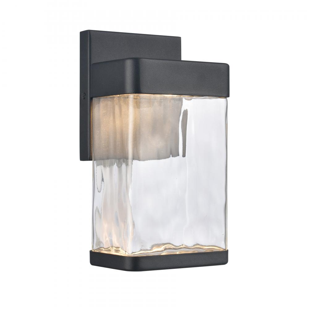 Cornice 9.75'' High Integrated LED Outdoor Sconce - Charcoal Black