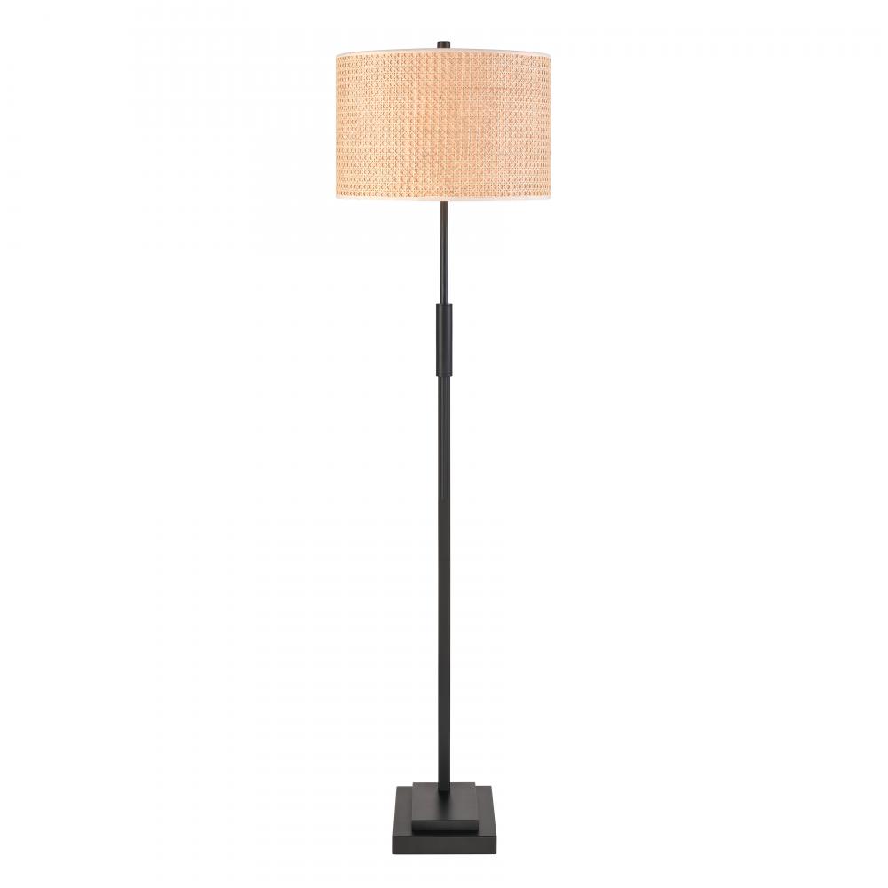 Baitz 62.5'' High 1-Light Floor Lamp - Matte Black - Includes LED Bulb
