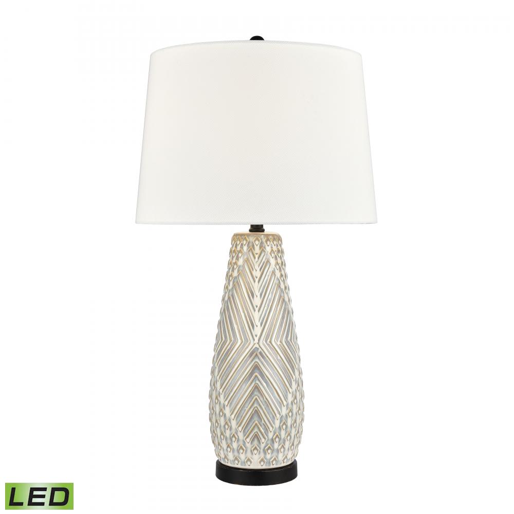 Whitland 30'' High 1-Light Table Lamp - Gray - Includes LED Bulb