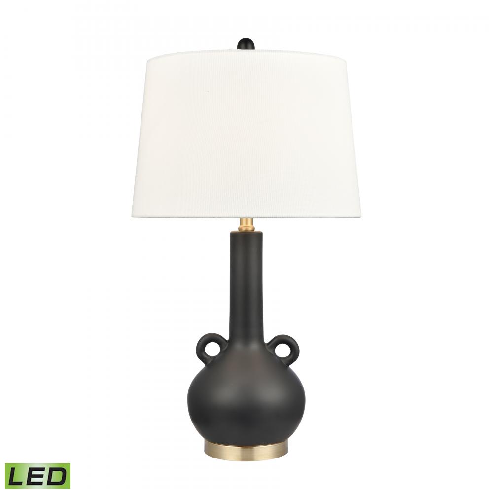 Sanderson 27'' High 1-Light Table Lamp - Matte Black - Includes LED Bulb