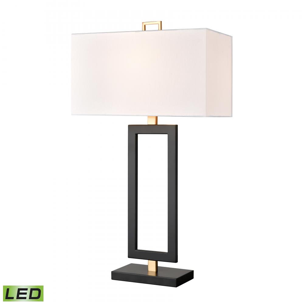 Composure 29'' High 1-Light Table Lamp - Matte Black - Includes LED Bulb