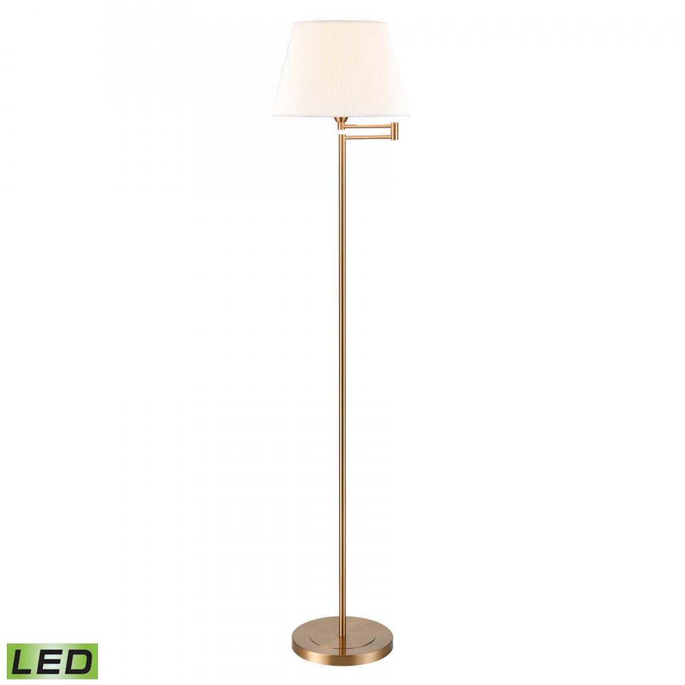 Scope 65'' High 1-Light Floor Lamp - Aged Brass - Includes LED Bulb