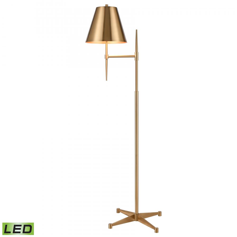 Otus 65'' High 1-Light Floor Lamp - Aged Brass - Includes LED Bulb