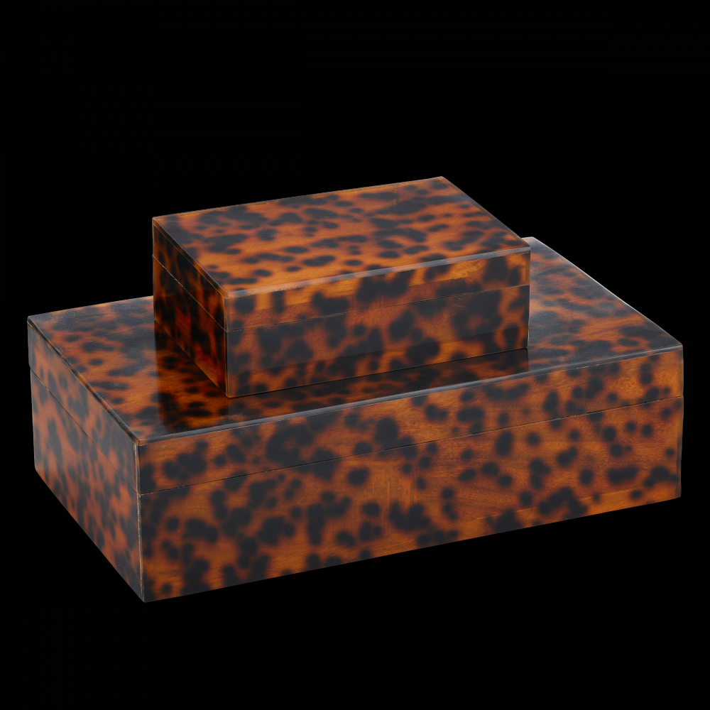 Faux Tortoise Box Set of 2