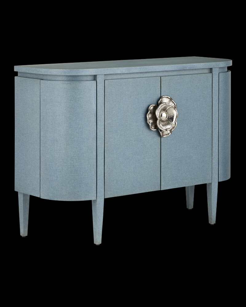 Briallen Blue Demi-Lune Cabinet