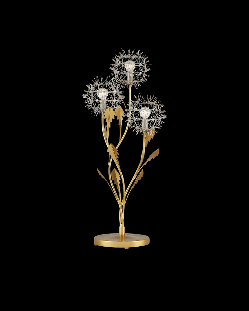 Dandelion Silver & Gold Table Lamp