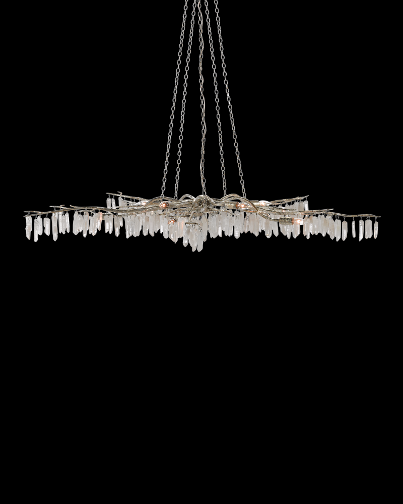 Forest Light Silver Chandelier