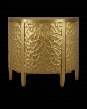 Currey 3000-0244 - Auden Brass Demi-Lune Cabinet