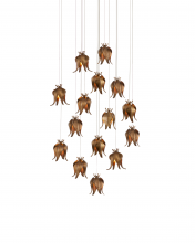 Currey 9000-1022 - Iota 15-Light Round Multi-Drop Pendant