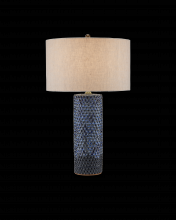 Currey 6000-0821 - Polka Dot Blue Table Lamp